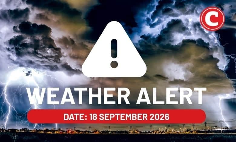 Friday’s weather: Orange level 5 and 6 warnings issued for disruptive rain in KZN and EC